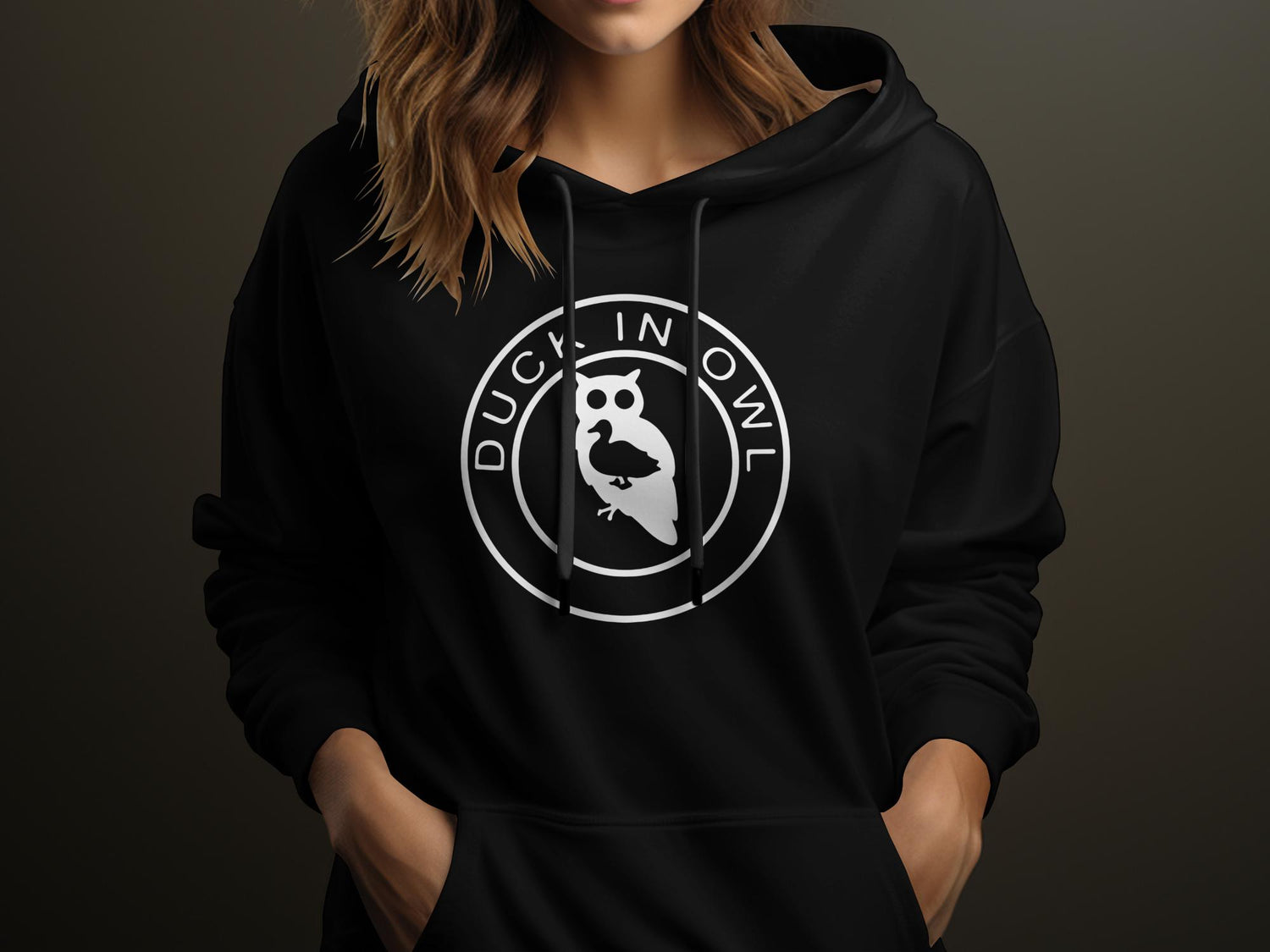 Duck In Owl Adult Hoodies